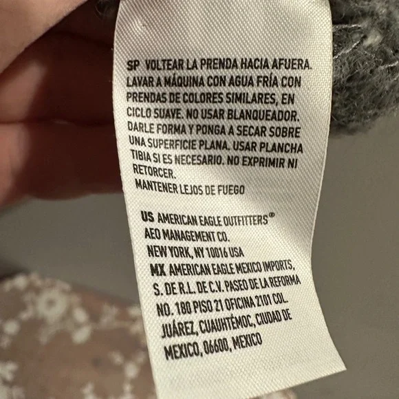 American Eagle Outfitters Plaid Open Front Cardigan Sweater Oversized Grandpa - Picture 6 of 7